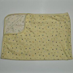 Baby Essentials Yellow Polka Dot Baby Blanket 100% Cotton Blue Orange Green